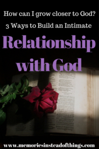 Intimate Relationship with God